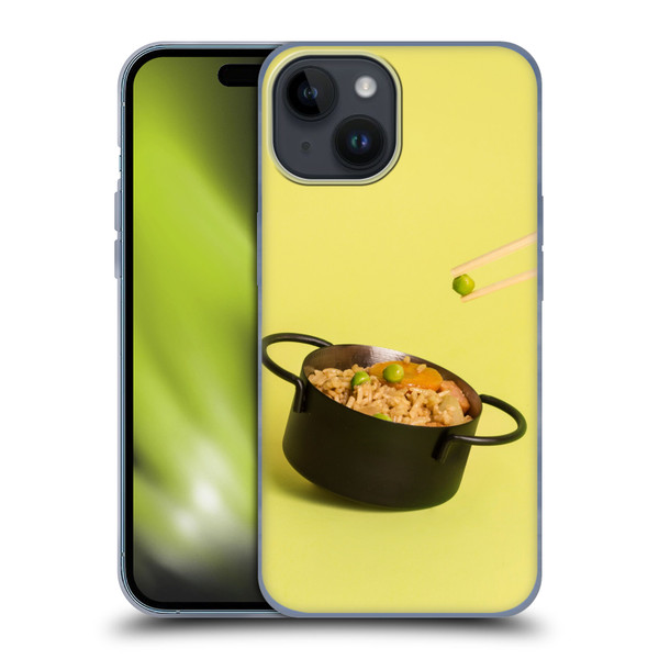 Pepino De Mar Foods Fried Rice Soft Gel Case for Apple iPhone 15