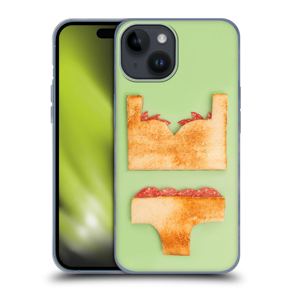 Pepino De Mar Foods Sandwich Soft Gel Case for Apple iPhone 15