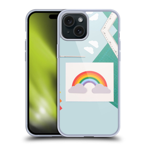 Pepino De Mar Rainbow Art Soft Gel Case for Apple iPhone 15 Plus