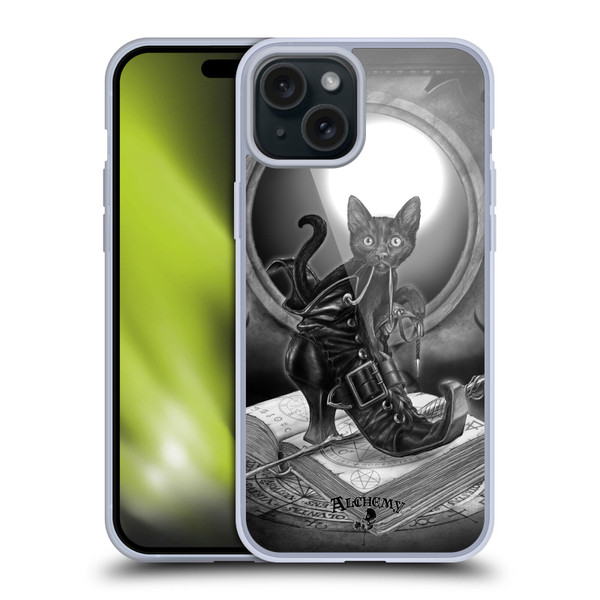 Alchemy Gothic Cats Midnight Mischief Soft Gel Case for Apple iPhone 15 Plus
