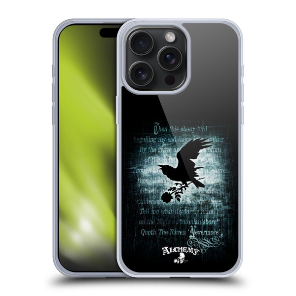 Alchemy Gothic Wing Nevermore Soft Gel Case for Apple iPhone 15 Pro Max