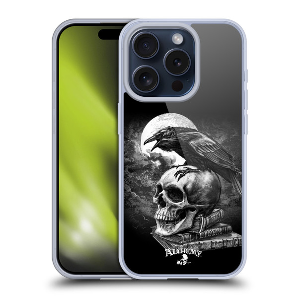 Alchemy Gothic Wing Poe's Raven Soft Gel Case for Apple iPhone 15 Pro