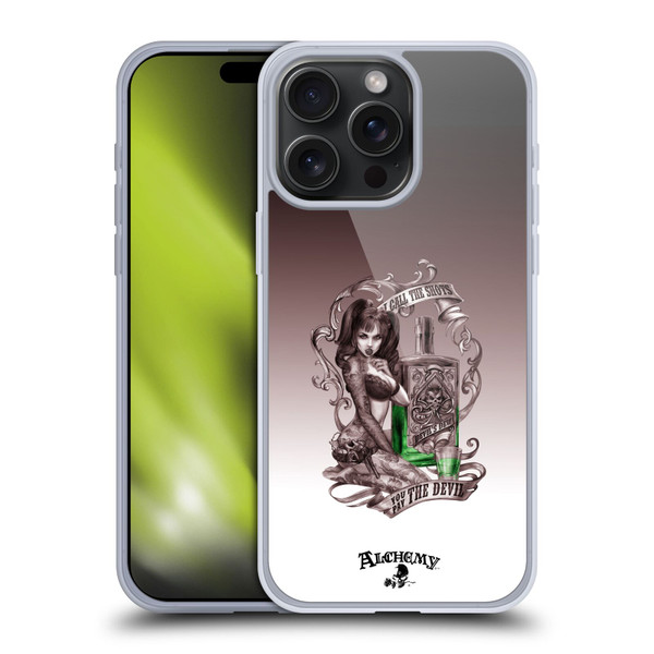 Alchemy Gothic Woman Devil's Green Dew Soft Gel Case for Apple iPhone 15 Pro Max