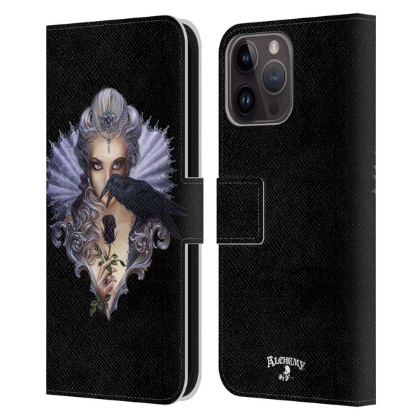Alchemy Gothic Woman Ravenous Leather Book Wallet Case Cover For Apple iPhone 15 Pro Max