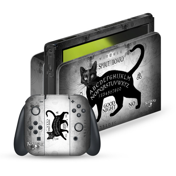 Alchemy Gothic Gothic Black Cat Spirit Board Vinyl Sticker Skin Decal Cover for Nintendo Switch OLED