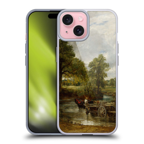 The National Gallery Nature The Hay Wain Soft Gel Case for Apple iPhone 15