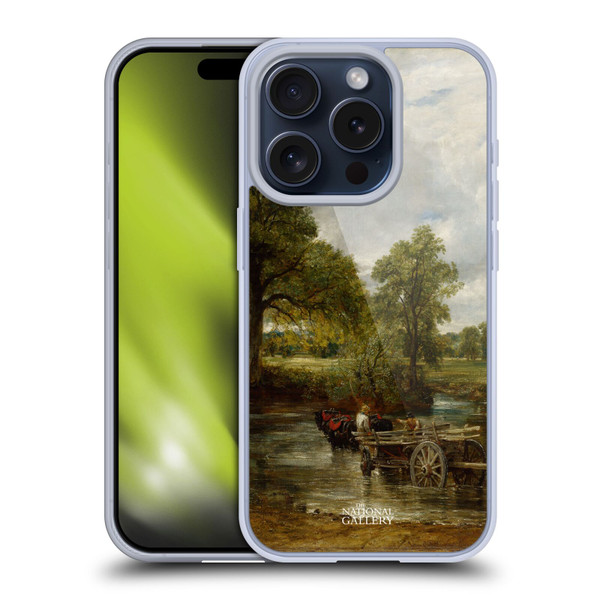 The National Gallery Nature The Hay Wain Soft Gel Case for Apple iPhone 15 Pro
