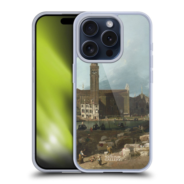 The National Gallery Nature The Stonemason's Yard Soft Gel Case for Apple iPhone 15 Pro
