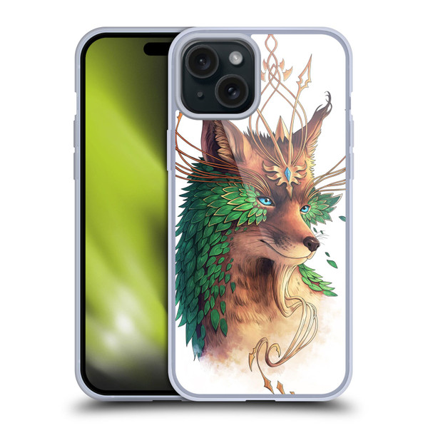 Jonas "JoJoesArt" Jödicke Wildlife Fox Coloured Soft Gel Case for Apple iPhone 15 Plus