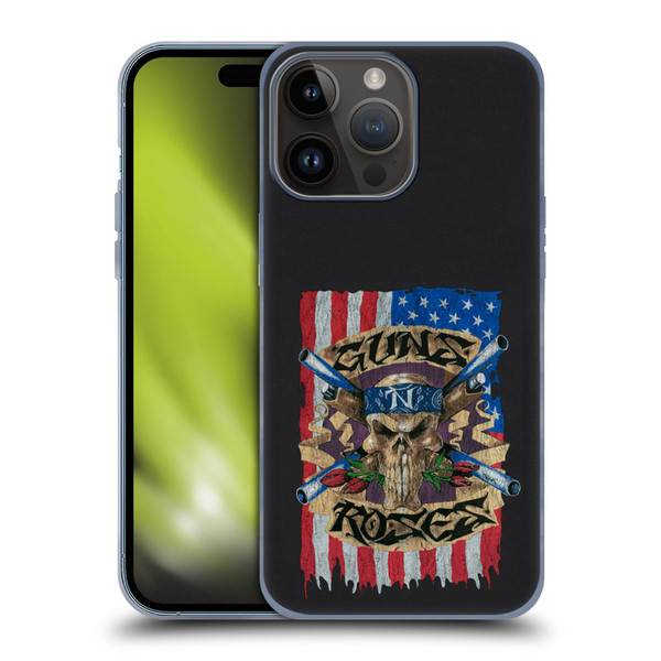 Guns N' Roses Band Art Flag Soft Gel Case for Apple iPhone 15 Pro Max