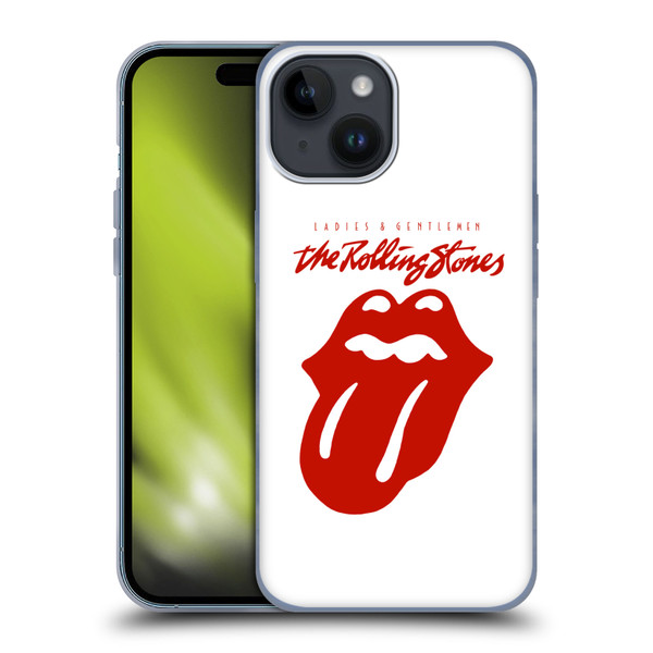 The Rolling Stones Graphics Ladies and Gentlemen Movie Soft Gel Case for Apple iPhone 15