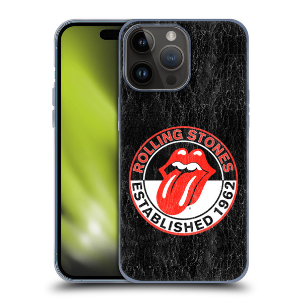 The Rolling Stones Graphics Established 1962 Soft Gel Case for Apple iPhone 15 Pro Max