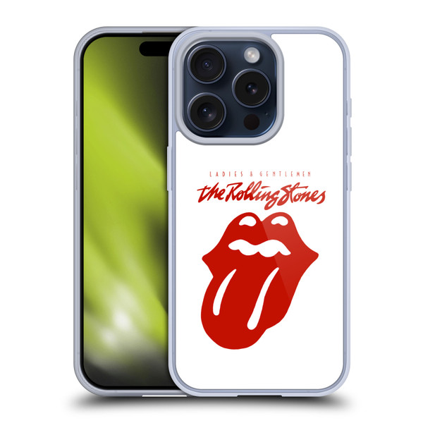 The Rolling Stones Graphics Ladies and Gentlemen Movie Soft Gel Case for Apple iPhone 15 Pro
