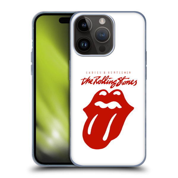 The Rolling Stones Graphics Ladies and Gentlemen Movie Soft Gel Case for Apple iPhone 15 Pro