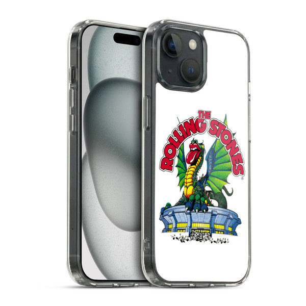 The Rolling Stones Key Art Dragon Soft Gel Case for Apple iPhone 15 & MagSafe