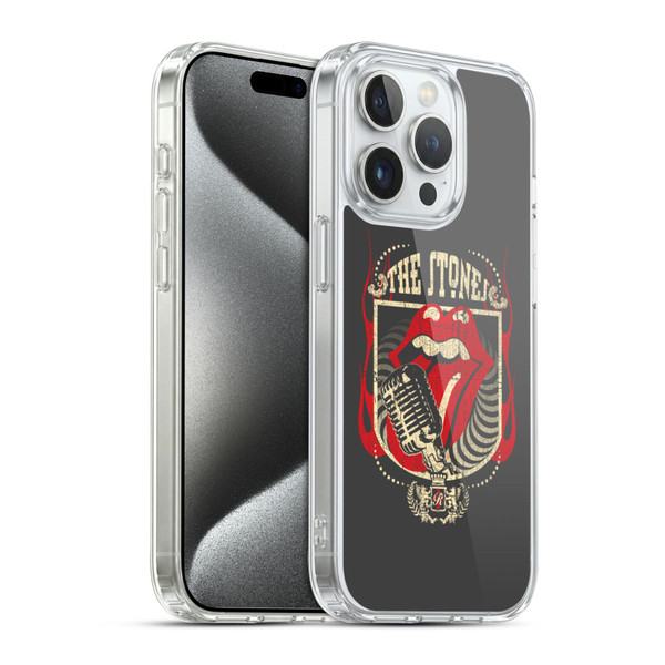 The Rolling Stones Key Art Jumbo Tongue Soft Gel Case for Apple iPhone 15 Pro & MagSafe