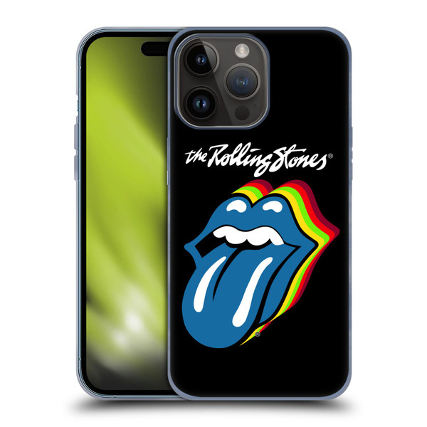 The Rolling Stones Licks Collection Pop Art 2 Soft Gel Case for Apple iPhone 15 Pro Max