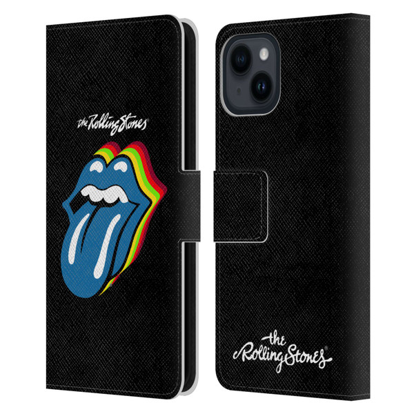 The Rolling Stones Licks Collection Pop Art 2 Leather Book Wallet Case Cover For Apple iPhone 15