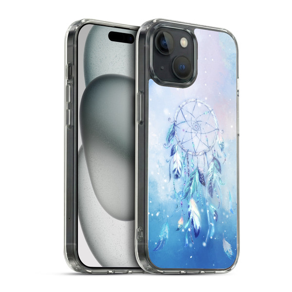 Simone Gatterwe Assorted Designs Blue Dreamcatcher Soft Gel Case for Apple iPhone 15 & MagSafe