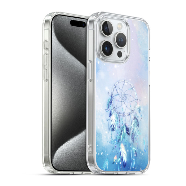 Simone Gatterwe Assorted Designs Blue Dreamcatcher Soft Gel Case for Apple iPhone 15 Pro & MagSafe