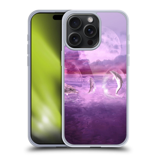 Simone Gatterwe Dolphins Dream Of Dolphins Soft Gel Case for Apple iPhone 15 Pro Max