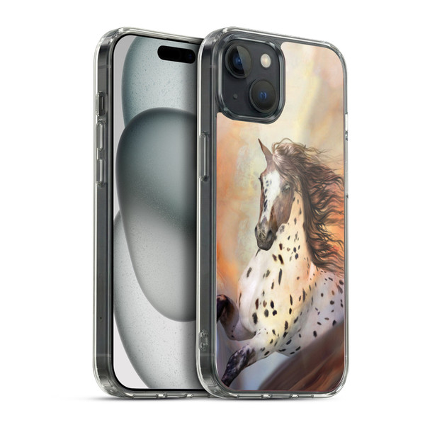 Simone Gatterwe Horses Wild 2 Soft Gel Case for Apple iPhone 15 Plus & MagSafe