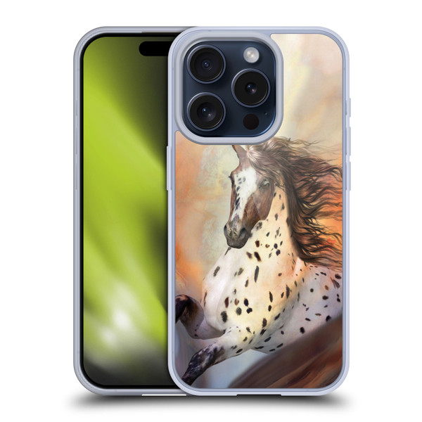 Simone Gatterwe Horses Wild 2 Soft Gel Case for Apple iPhone 15 Pro