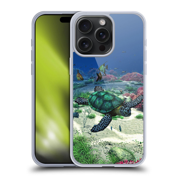 Simone Gatterwe Life In Sea Turtle Soft Gel Case for Apple iPhone 15 Pro Max