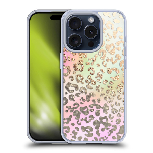 Monika Strigel Dreamland Gold Leopard Soft Gel Case for Apple iPhone 15 Pro