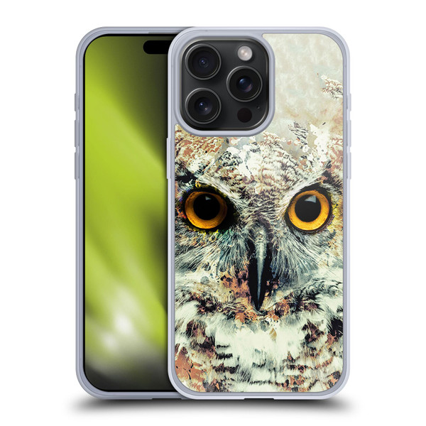 Riza Peker Animals Owl II Soft Gel Case for Apple iPhone 15 Pro Max