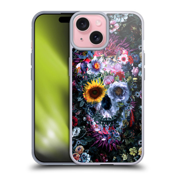 Riza Peker Skulls 9 Skull Soft Gel Case for Apple iPhone 15