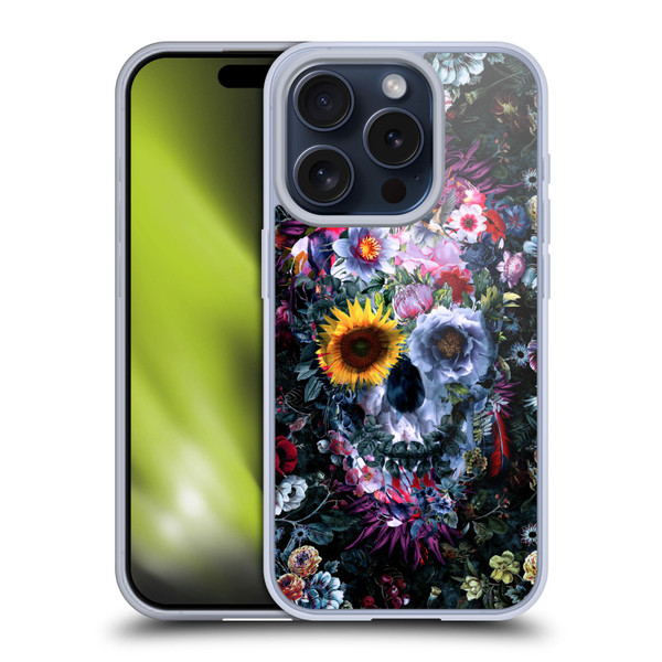 Riza Peker Skulls 9 Skull Soft Gel Case for Apple iPhone 15 Pro