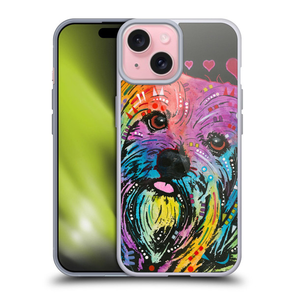 Dean Russo Dogs Yorkie Soft Gel Case for Apple iPhone 15