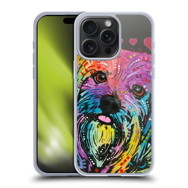 Dean Russo Dogs Yorkie Soft Gel Case for Apple iPhone 15 Pro Max