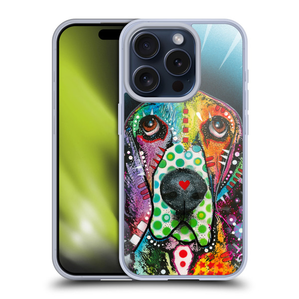 Dean Russo Dogs Hound Soft Gel Case for Apple iPhone 15 Pro