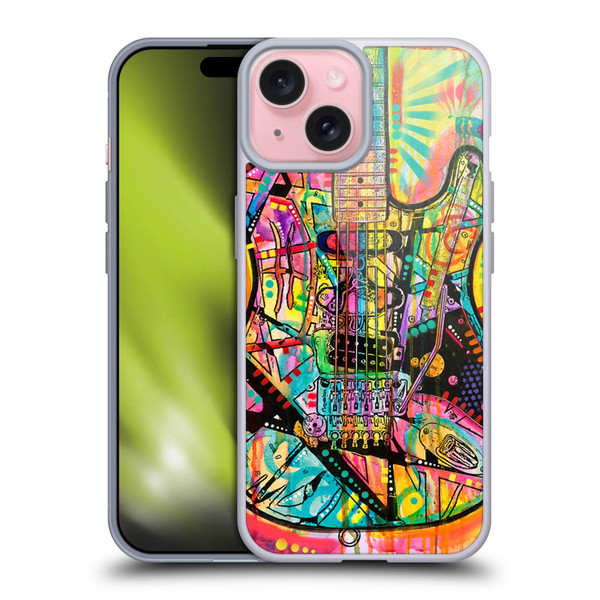 Dean Russo Pop Culture Guitar Soft Gel Case for Apple iPhone 15