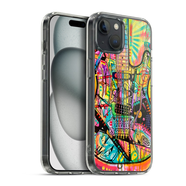Dean Russo Pop Culture Guitar Soft Gel Case for Apple iPhone 15 Plus & MagSafe