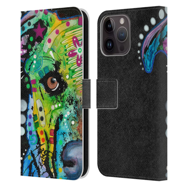 Dean Russo Dogs Bulldog Leather Book Wallet Case Cover For Apple iPhone 15 Pro Max