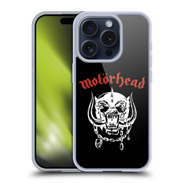 Motorhead Album Covers 1977 Soft Gel Case for Apple iPhone 15 Pro