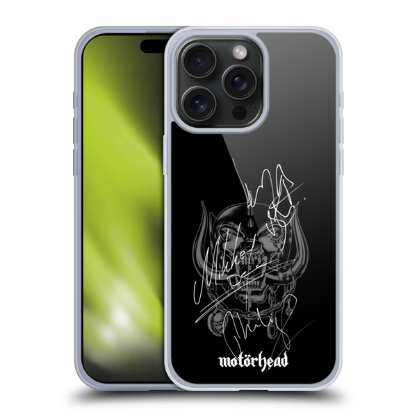 Motorhead Graphics Signatures Soft Gel Case for Apple iPhone 15 Pro Max & MagSafe