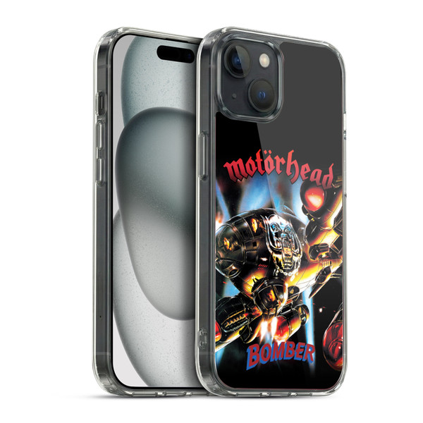 Motorhead Key Art Bomber Album Soft Gel Case for Apple iPhone 15 Plus & MagSafe
