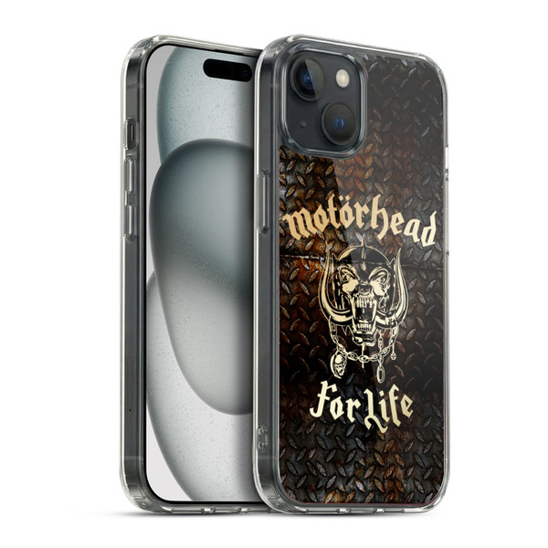 Motorhead Key Art For Life Soft Gel Case for Apple iPhone 15 Plus & MagSafe