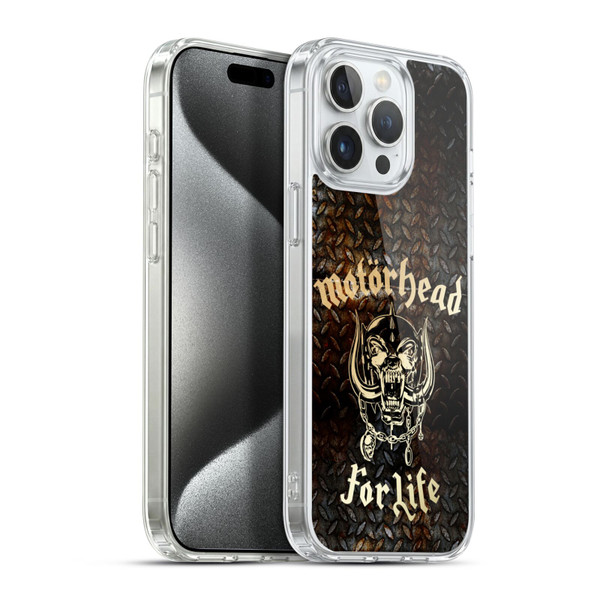 Motorhead Key Art For Life Soft Gel Case for Apple iPhone 15 Pro Max & MagSafe