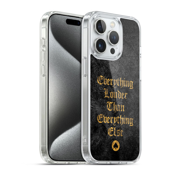 Motorhead Key Art Everything Louder Soft Gel Case for Apple iPhone 15 Pro & MagSafe