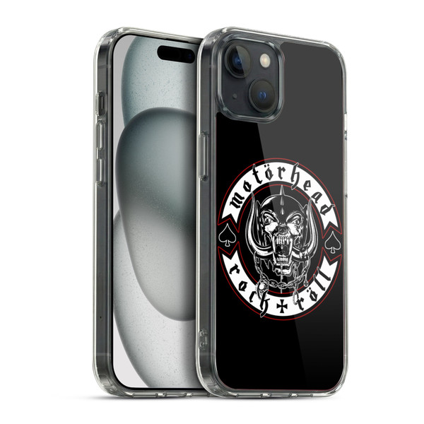 Motorhead Logo Rock & Roll Soft Gel Case for Apple iPhone 15 Plus & MagSafe