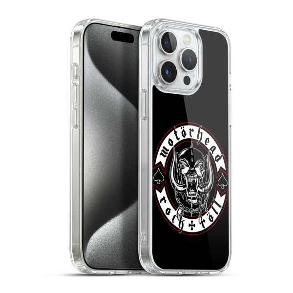 Motorhead Logo Rock & Roll Soft Gel Case for Apple iPhone 15 Pro Max & MagSafe