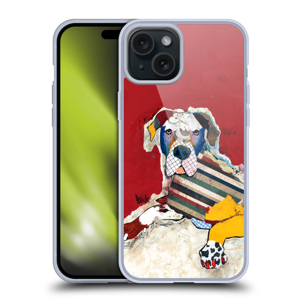 Michel Keck Dogs 2 Great Dane Soft Gel Case for Apple iPhone 15 Plus