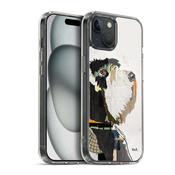 Michel Keck Dogs 2 Schnauzer Soft Gel Case for Apple iPhone 15 Plus & MagSafe