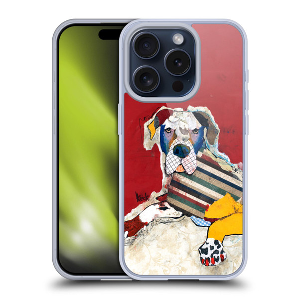 Michel Keck Dogs 2 Great Dane Soft Gel Case for Apple iPhone 15 Pro
