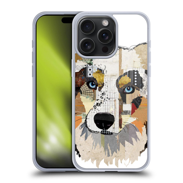 Michel Keck Dogs 3 Australian Shepherd Soft Gel Case for Apple iPhone 15 Pro Max